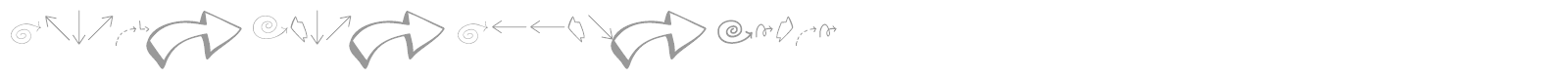 Austie Bost Arrow Mania font preview